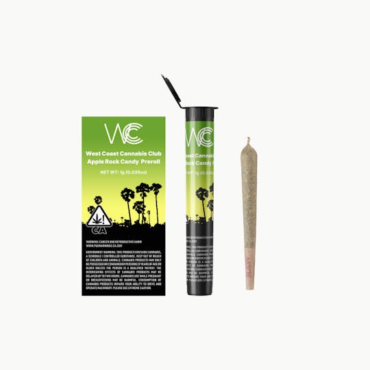 West Coast Cannabis Club - WCCC | Apple Rock Candy Preroll 1g - 1