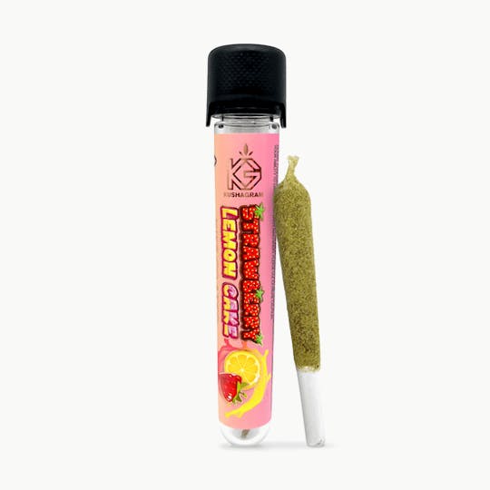 KUSHAGRAM - Strawberry Lemon Cake Infused Pre Roll 1.2g - 1