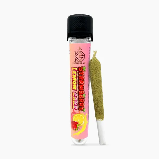 KUSHAGRAM - Strawberry Lemon Cake Infused Pre Roll - 1.2g - 1