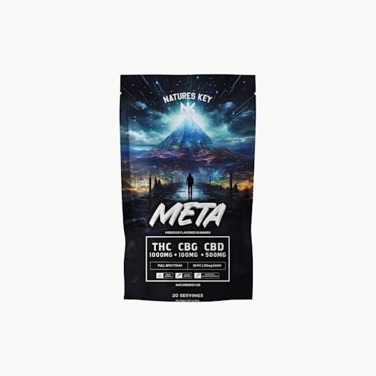 Natures Key - Meta Dose | 1000MG THC | 500MG CBD | 100MG CBG | Hibiscus | - 1