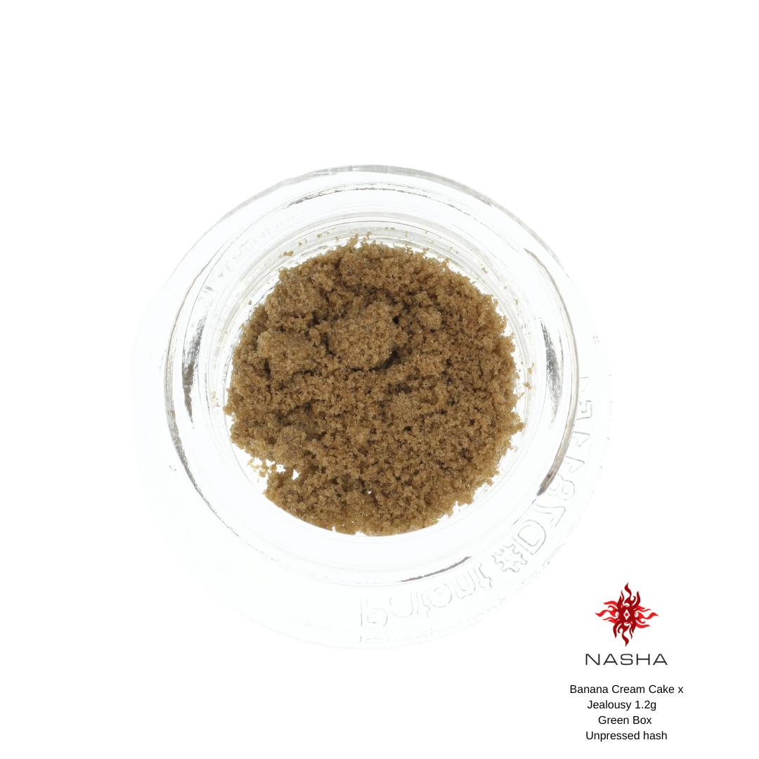 NASHA - Banana Cream Cake x Jealousy 1.2 g Green Unpressed Hash - 1