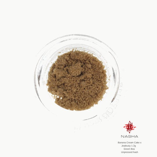 NASHA - Banana Cream Cake x Jealousy 1.2 g Green Unpressed Hash - 1