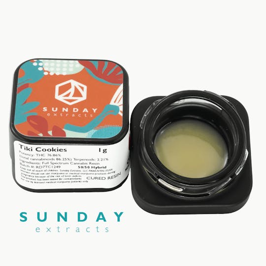 Sunday Extracts - 1g Concentrate Tiki Cookies - 1