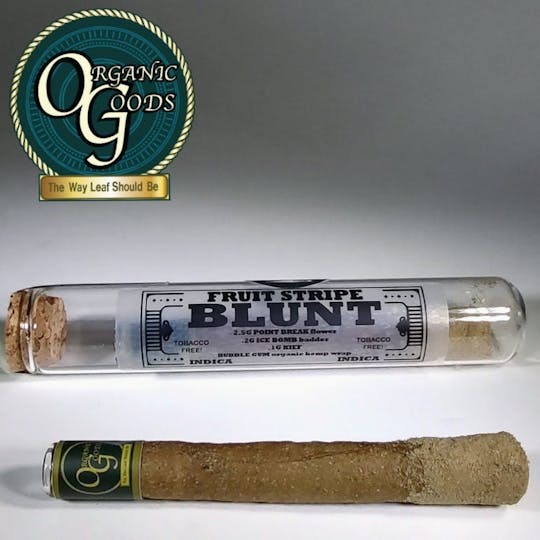 Organic Goods - Organic Goods TF Blunt Dipped in Badder & Kief Fruit Stripe 2.8 G - 1