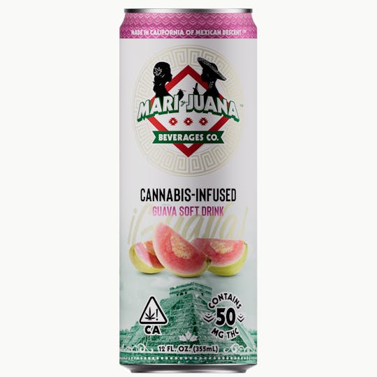 Mari y Juana - Mari y Juana® ¡Guava! 50mg THC - Guava Flavored Carbonated Soft Drink - 1