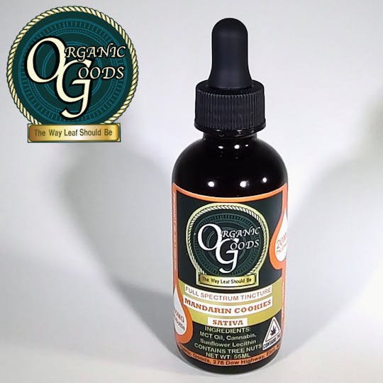 Organic Goods - Organic Goods Tincture THC Full Spectrum Mandarin Cookies 1100 MG - 1