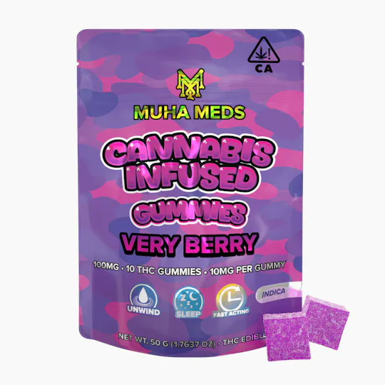 Muha Meds - Muha Meds | Very Berry Gummies | 100mg | 10ct | 10mg/ea - 1