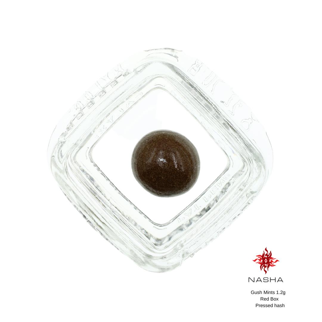 NASHA - Gush Mints 1.2 g Red Pressed Hash (Mattole Valley) - 1