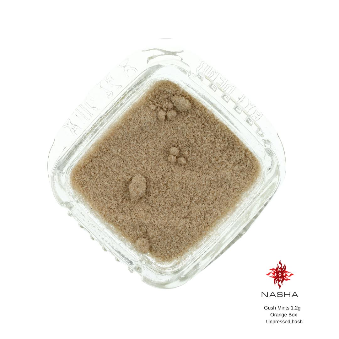 NASHA - Gush Mints 1.2 g Orange Unpressed Hash (Mattole Valley) - 1