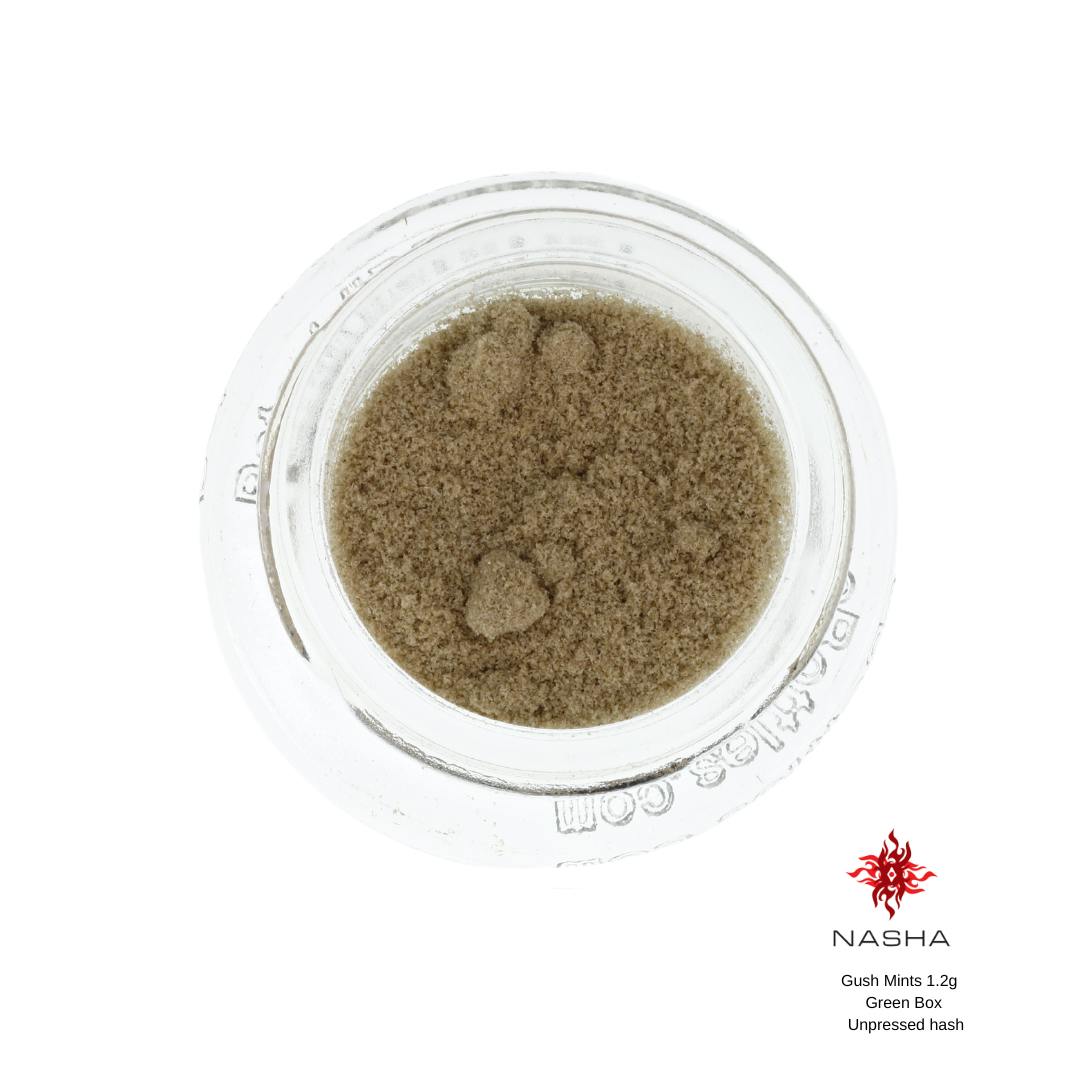 NASHA - Gush Mints 1.2 g Green Unpressed Hash (Mattole Valley) - 1