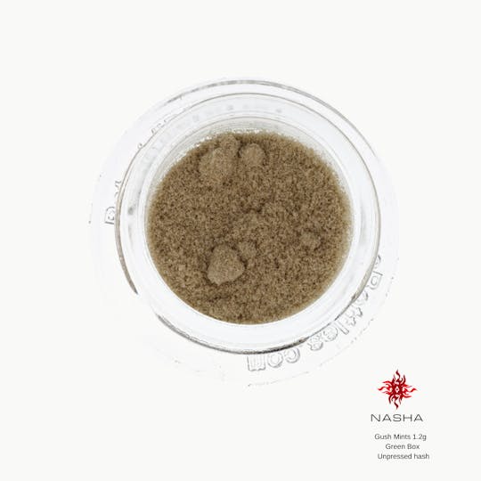NASHA - Gush Mints 1.2 g Green Unpressed Hash (Mattole Valley) - 1