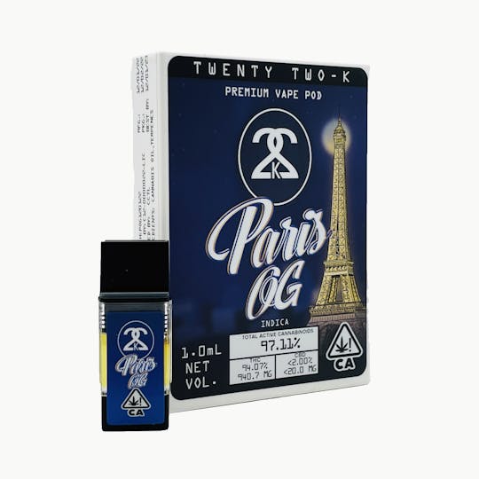 Twenty Two K / 22k - 22K - Paris OG 1.0ml POD - 1