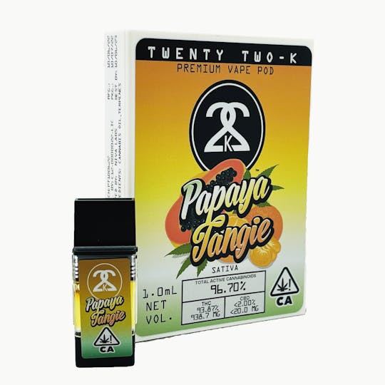 Twenty Two K / 22k - 22K - Papaya Tangie 1.0ml POD - 1
