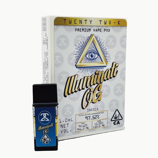 Twenty Two K / 22k - 22K - Illuminati OG 1.0ml POD - 1