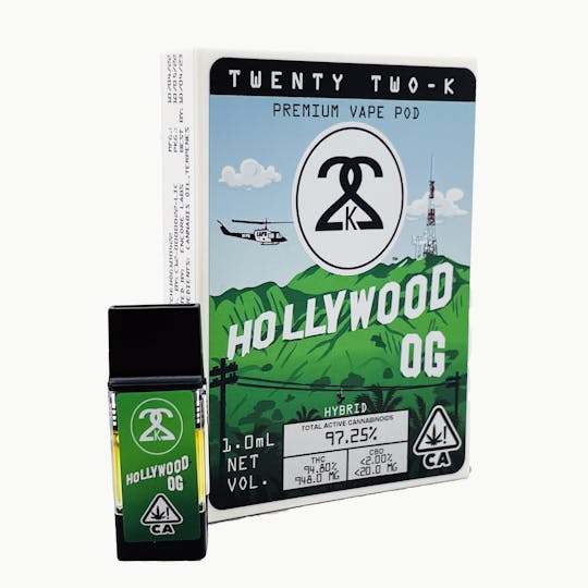 Twenty Two K / 22k - 22K - Hollywood OG 1.0ml POD - 1