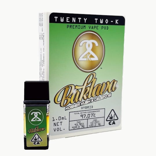 Twenty Two K / 22k - 22K - Baklava 1.0ml POD - 1