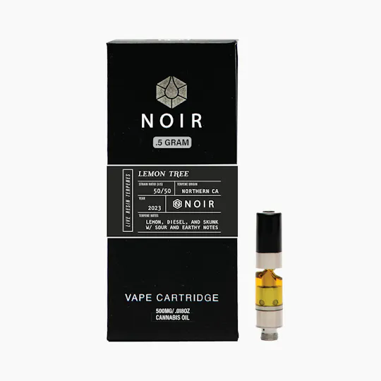 Timeless Vapes - Lemon Tree | NOIR Live Resin Cartridge | 0.5g - 1