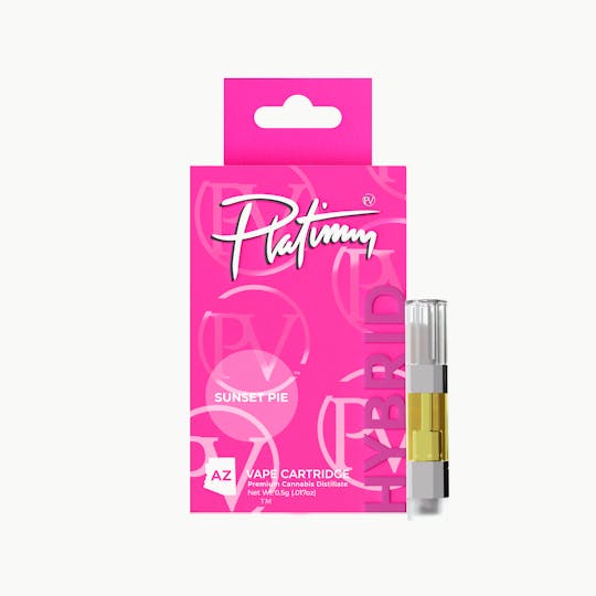 Platinum Vape - Platinum Vape Sunset Pie (Hybrid) 510 Thread Cartridge 0.5g - 1