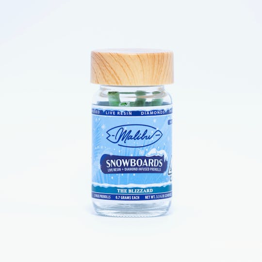 Malibu Premium Cannabis - Snowboards | The Blizzard | 6pk Infused Prerolls 4.20g - 1