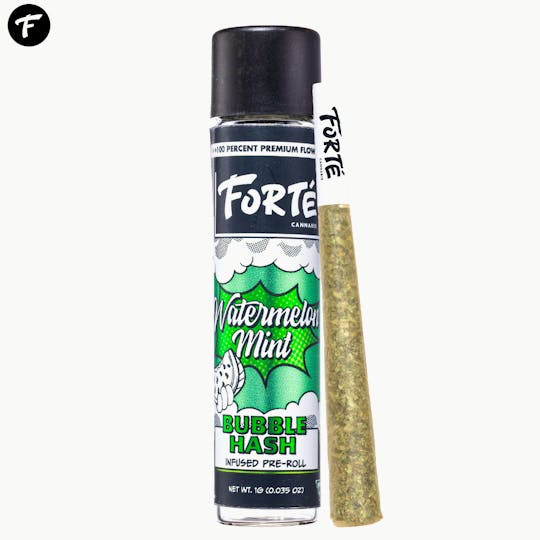 Forte Cannabis - 1G Watermelon Mint Bubble hash Infused Pre-Roll - 1