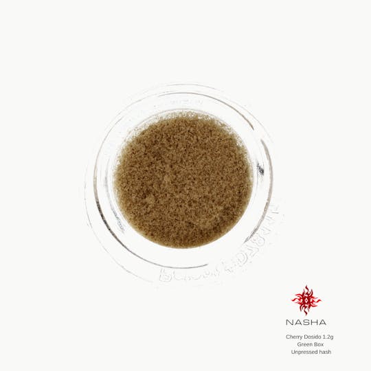 NASHA - Cherry Dosido 1.2g Green Unpressed Hash (Mattole Valley) - 1