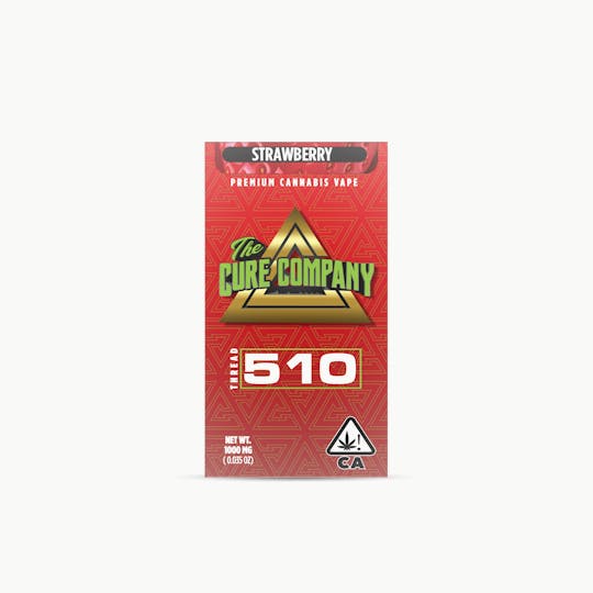 The Cure Company - The Cure Company Vape Cartridge - Strawberry 1g - 1