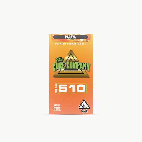 The Cure Company - The Cure Company Vape Cartridge - Papaya 1g - 1