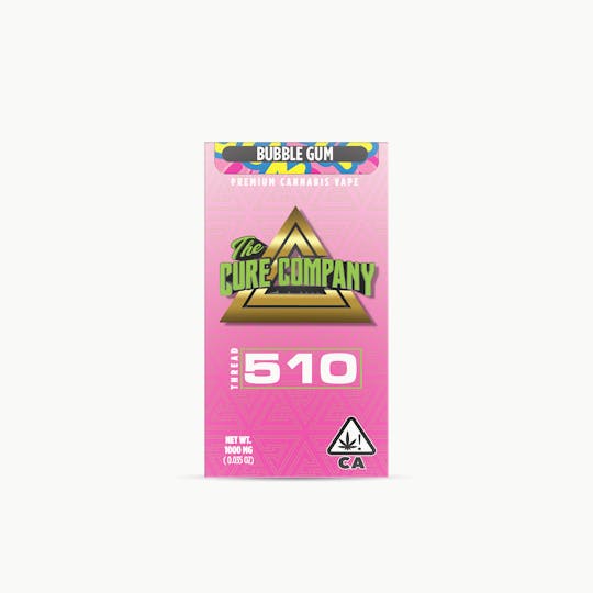 The Cure Company - The Cure Company Vape Cartridge - Bubble Gum 1g - 1