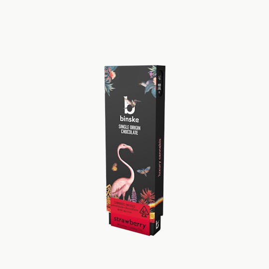 binske - Strawberry Milk Chocolate Bar - 100mg - 1