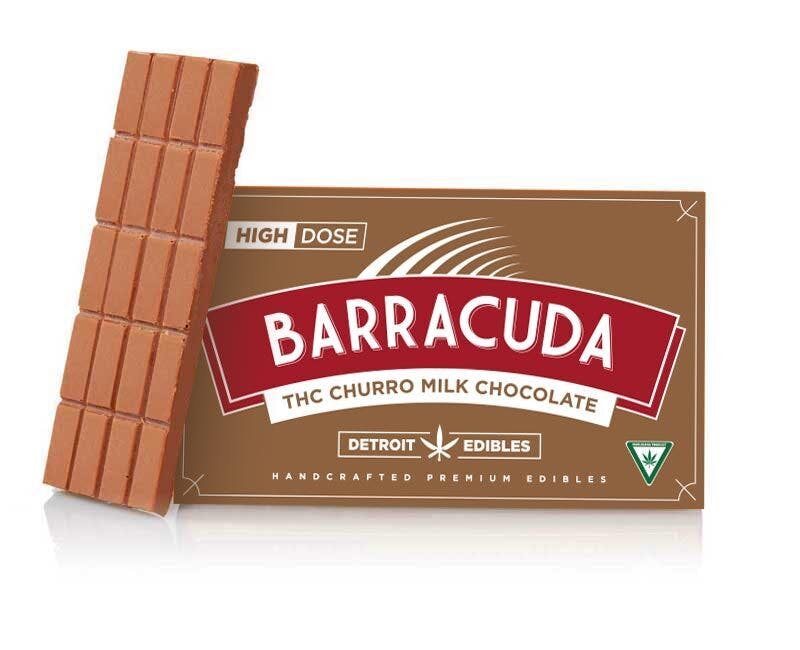 Detroit Edibles - Barracuda Bar, Milk Chocolate Churro - 200mg THC - 1