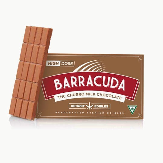 Detroit Edibles - Barracuda Bar, Milk Chocolate Churro - 200mg THC - 1