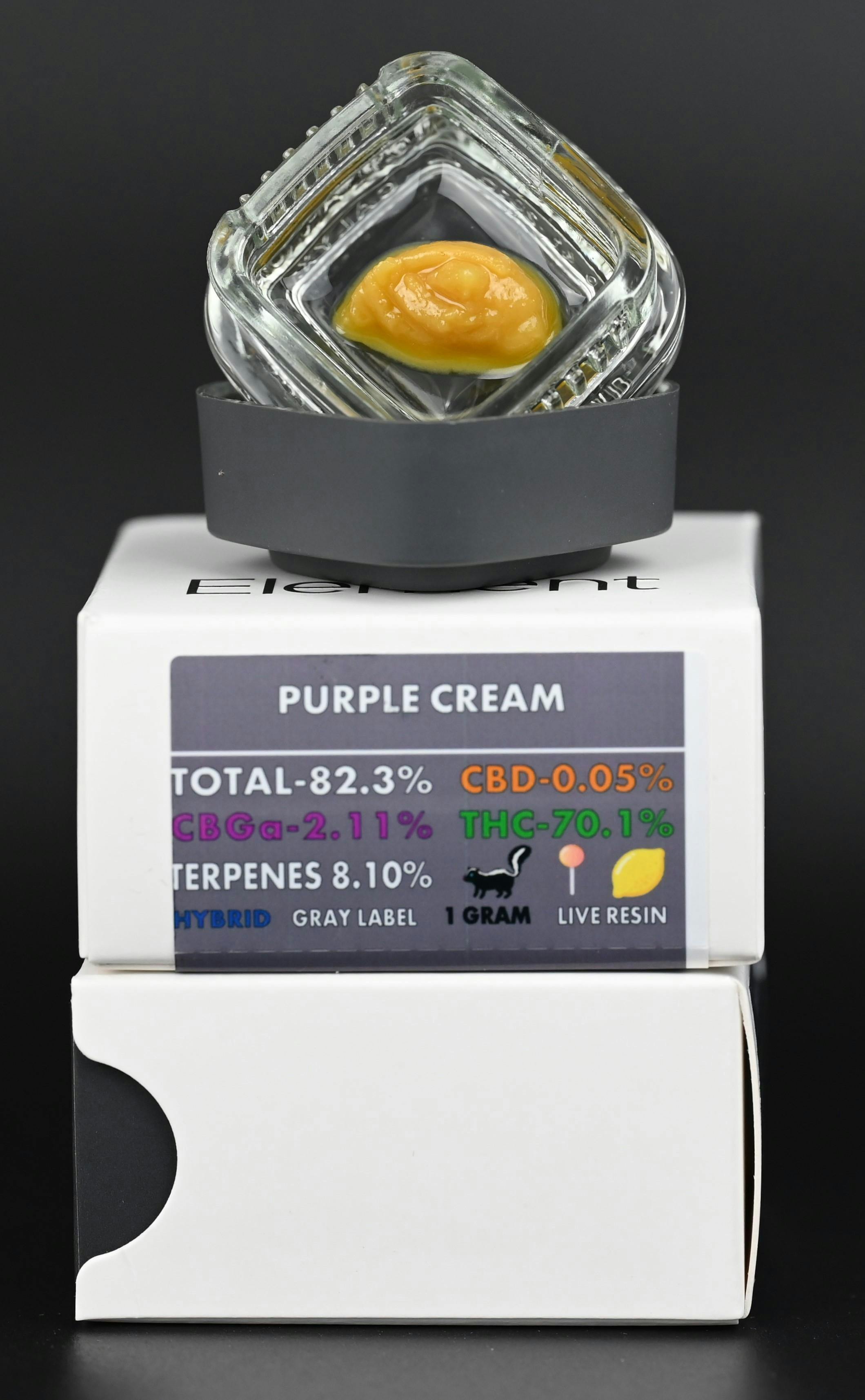 Element - Element Live Resin 1G - Purple Cream - 1