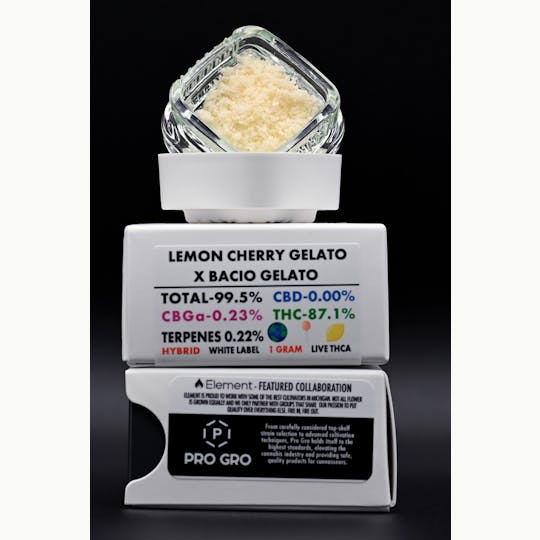 Element - Element Live THCA 1G - Lemon Cherry Gelato x Bacio Gelato - 1