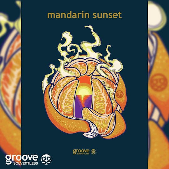 Groove Solventless - Mandarin Sunset Strain Art Poster (18 X 24) - 1