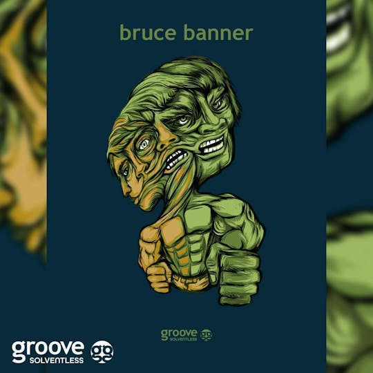 Groove Solventless - Bruce Banner Strain Art Poster (18 X 24) - 1