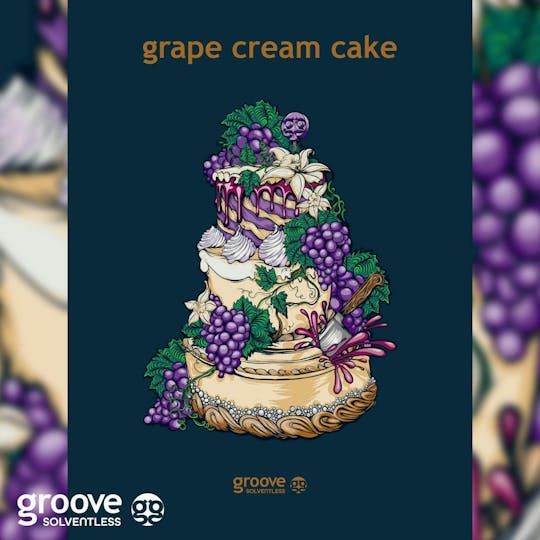 Groove Solventless - Grape Cream Cake Strain Art Poster (18 X 24) - 1