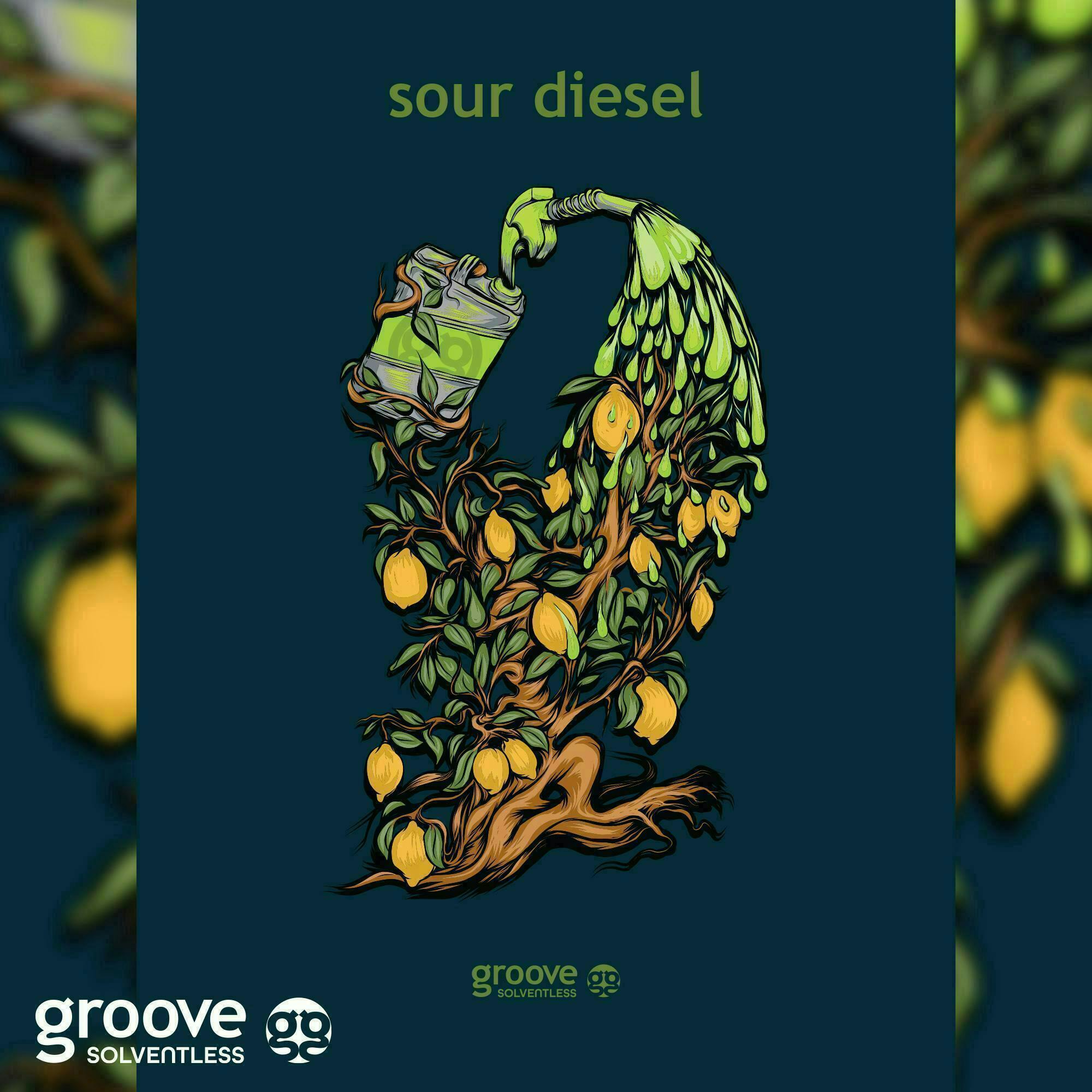 Groove Solventless - Groove Solventless | Sour Diesel Strain Art Poster (18 X 24) - 1
