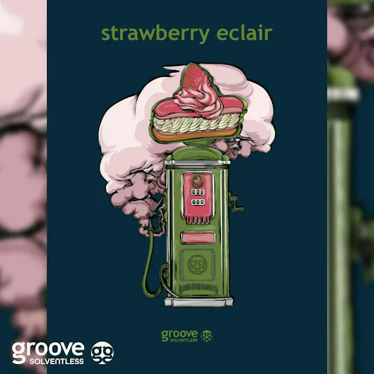 Groove Solventless - Groove Solventless | Strawberry Eclair Strain Art Poster (18 X 24) - 1