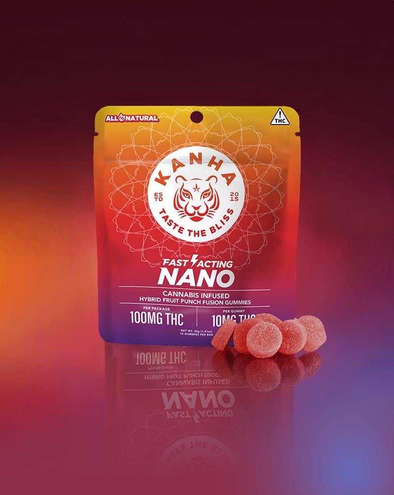KANHA - Fruit Punch Fusion | NANO | Hybrid | 100mg THC | 10-pack - 1