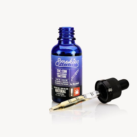Smokiez Edibles - Smokiez THC:CBN Tincture - 1000 mg THC, 1000 mg CBN - 1