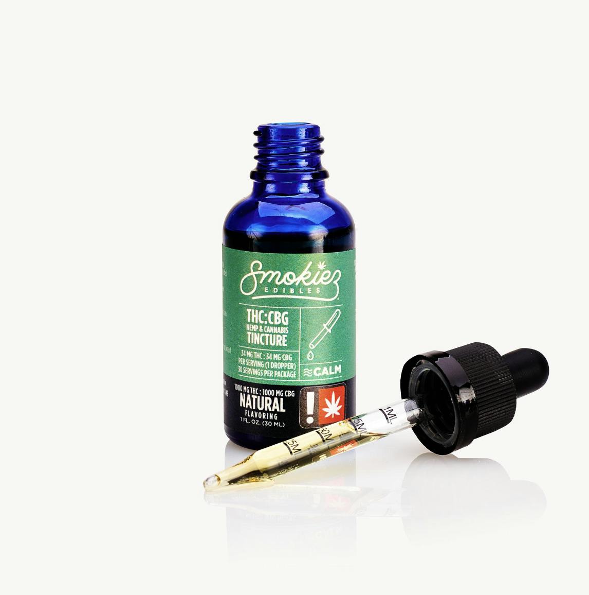 Smokiez Edibles - Smokiez THC:CBG Tincture - 1000 mg THC, 1000 mg CBG - 1