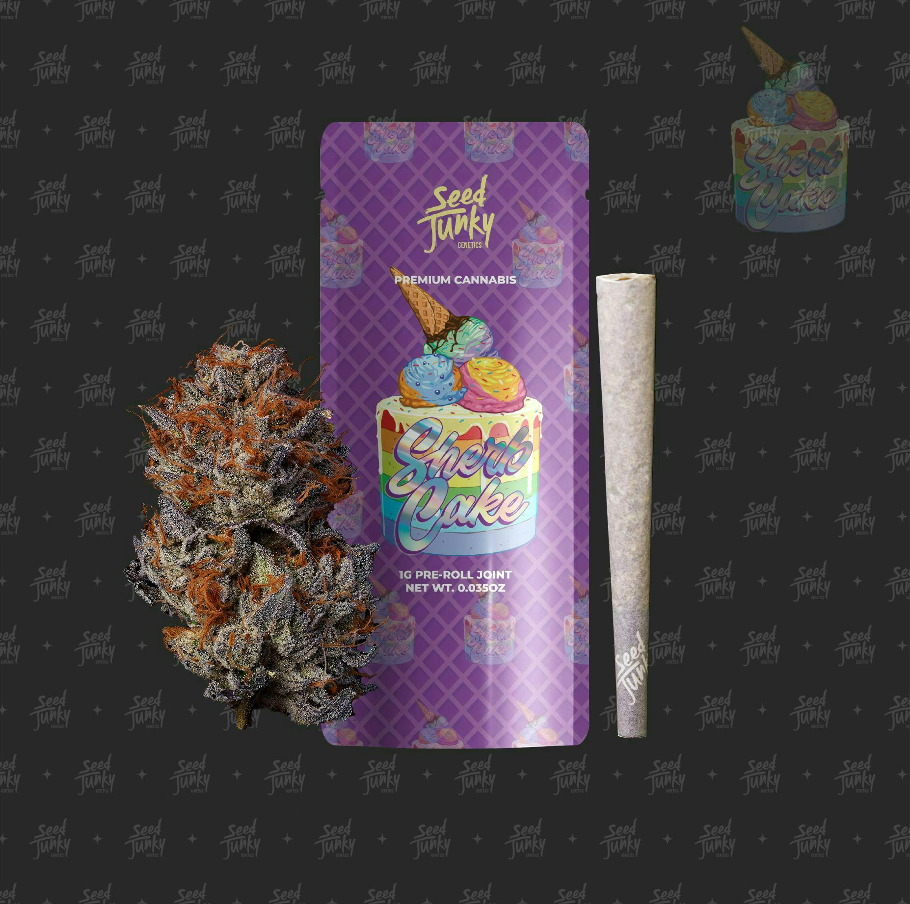 Seed Junky - Sherb Cake | Joint | 1g - 1