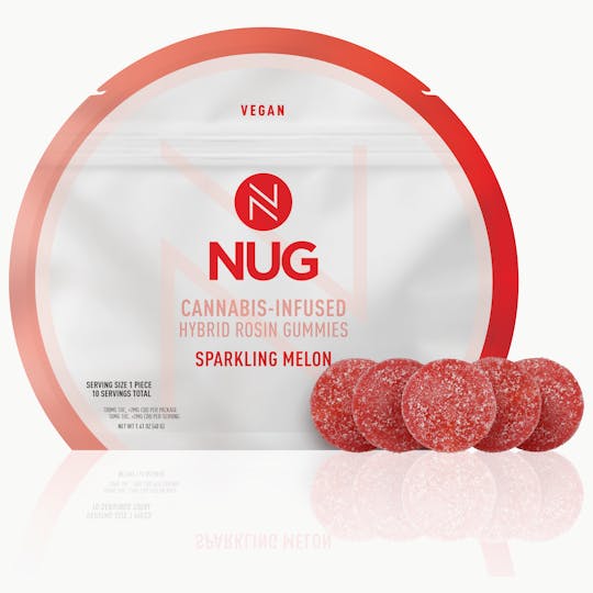 NUG - Euphoric Sparkling Melon 100mg Hybrid Rosin Gummies - 1