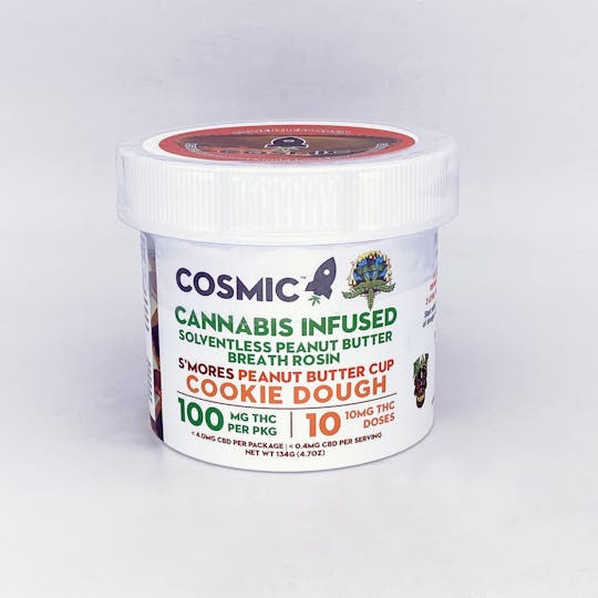 Cosmic Edibles - Cosmic Edibles X Hash & Flowers S'mores Peanut Butter Cup Hash Cookie Dough - 1