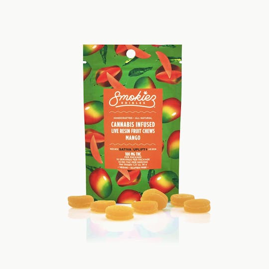 Smokiez Edibles - Mango Sativa 100mg Live Resin Fruit Chews - AZ - 1