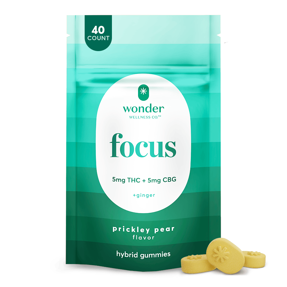 * Wonder Wellness Co. - Wonder Wellness | Focus | Prickly Pear 1:1 Gummies | 200mg | 40ct | 5/mg/ea - 1