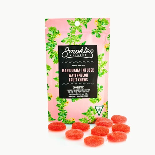 Smokiez Edibles - Watermelon | 200mg THC Fruit Chews - MI - 1