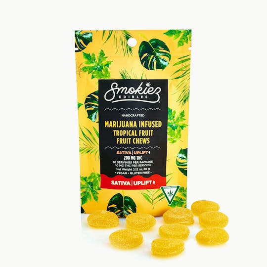 Smokiez Edibles - Tropical Fruit | Sativa Uplift | 200mg THC Fruit Chews - MI - 1