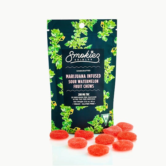 Smokiez Edibles - Sour Watermelon | 200mg THC Fruit Chews - MI - 1