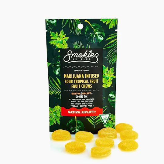 Smokiez Edibles - Sour Tropical Fruit Fruit Chews | 200mg | 20ct | 10mg/ea - 1